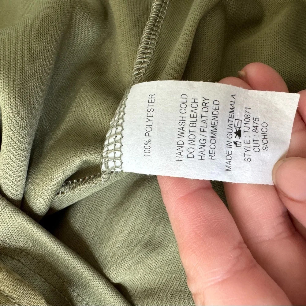 Ave Shops Jessica Swiss Dot Top In Sage - Picture 6 of 6